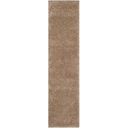 Safavieh 2 x 8 ft. Runner Dark Beige Milan Shag Rug SG180-1414-28